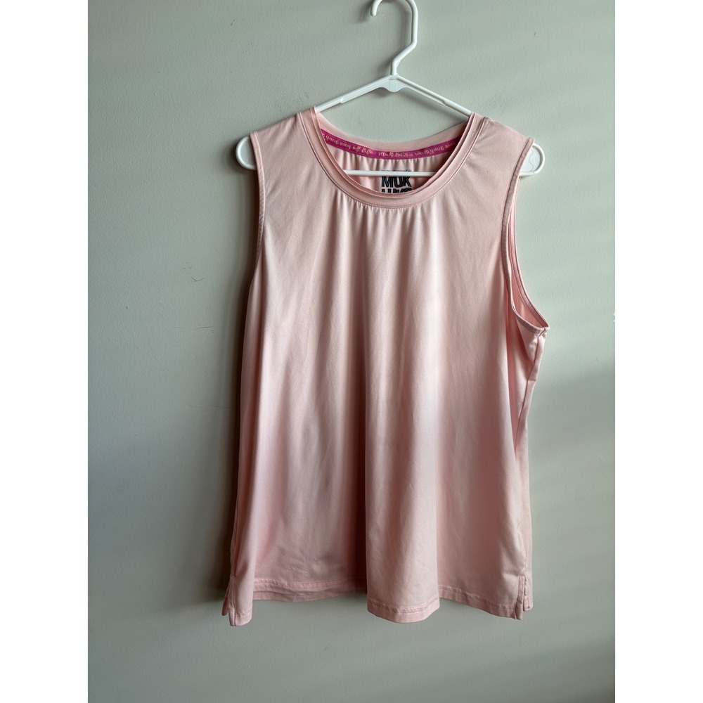 Muk Luks Pink Tank Top Women XL - Picture 1 of 8